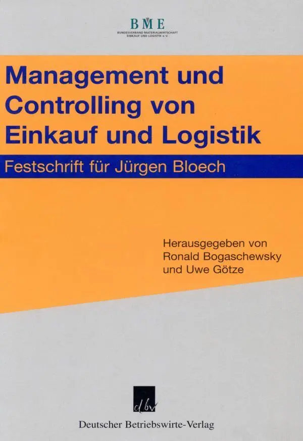 Cover: 9783886401017 | Management und Controlling von Einkauf und Logistik | Buch | 429 S.