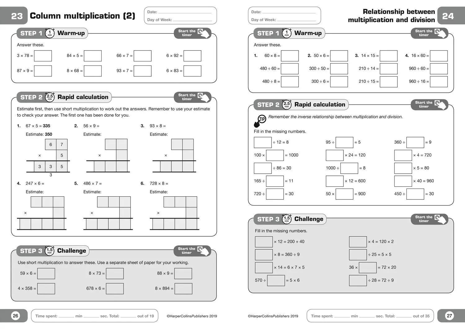 Bild: 9780008311117 | Maths in 5 Minutes A Day Age 8-9 | Collins Ks2 | Taschenbuch | 2019
