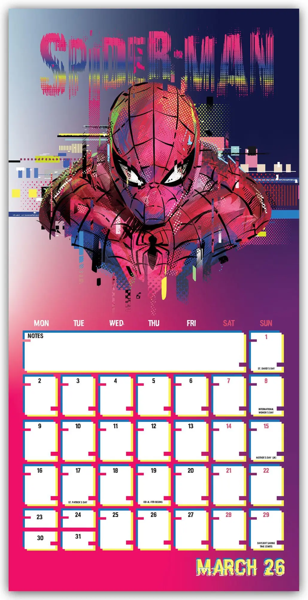 Bild: 9783803531117 | Marvel Spider-Man - Spiderman - Offizieller Kalender 2026 | Ltd | 2026
