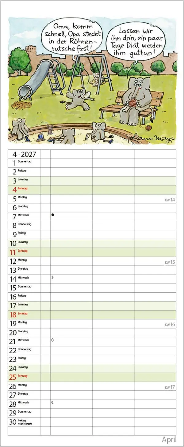Bild: 9783819301117 | Planer für den (Un-)Ruhestand 2027 | Verlag Korsch | Kalender | 14 S.