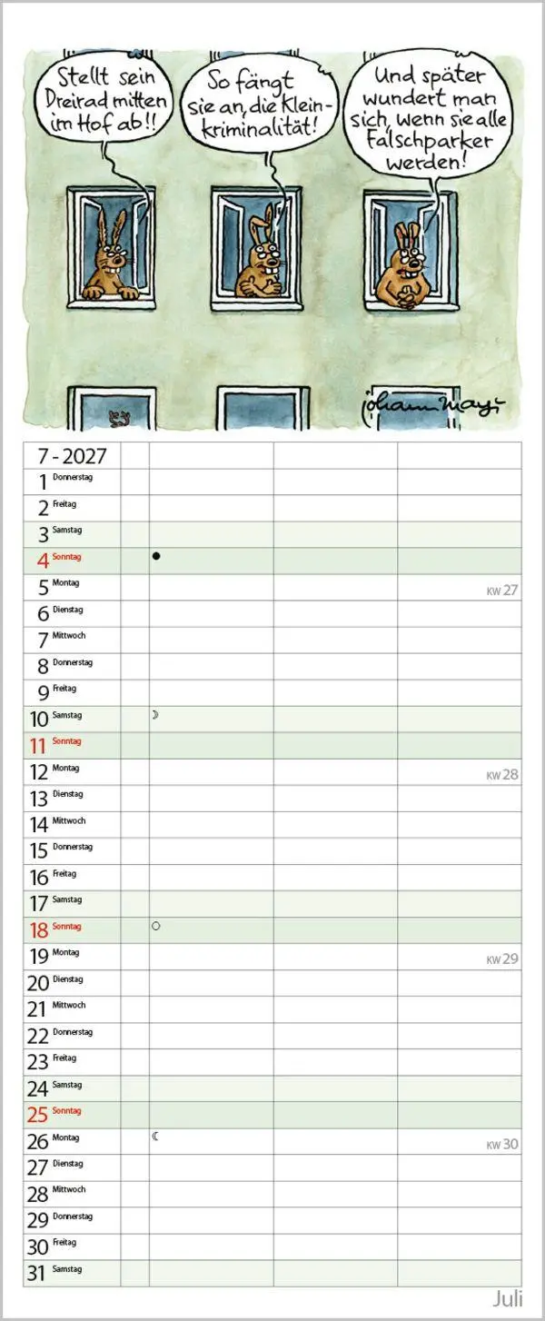 Bild: 9783819301117 | Planer für den (Un-)Ruhestand 2027 | Verlag Korsch | Kalender | 14 S.