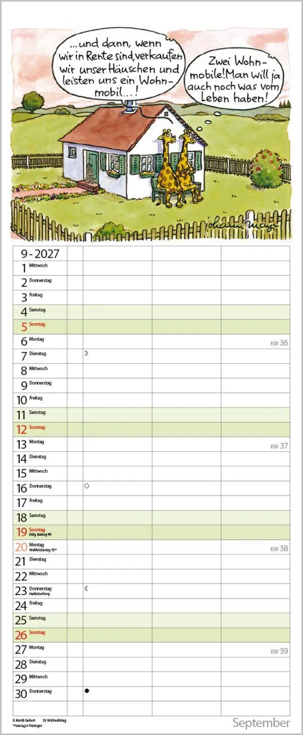 Bild: 9783819301117 | Planer für den (Un-)Ruhestand 2027 | Verlag Korsch | Kalender | 14 S.