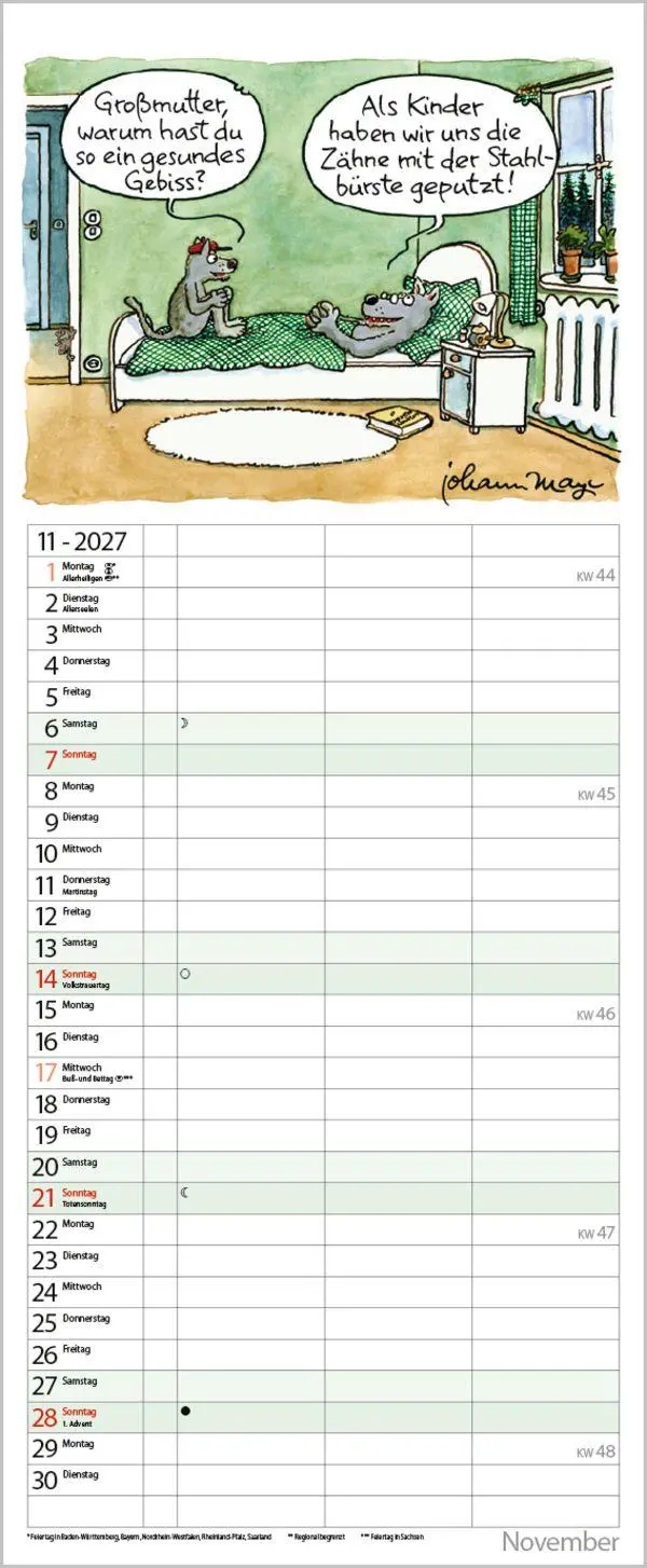 Bild: 9783819301117 | Planer für den (Un-)Ruhestand 2027 | Verlag Korsch | Kalender | 14 S.