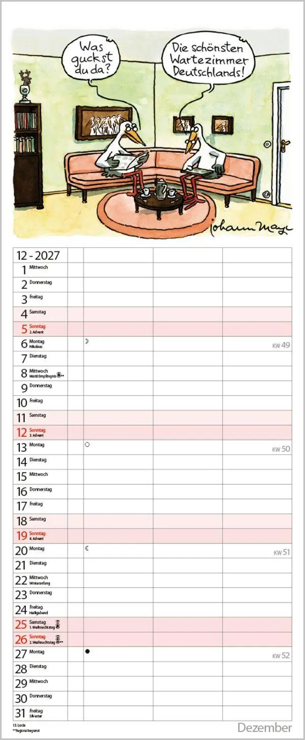Bild: 9783819301117 | Planer für den (Un-)Ruhestand 2027 | Verlag Korsch | Kalender | 14 S.