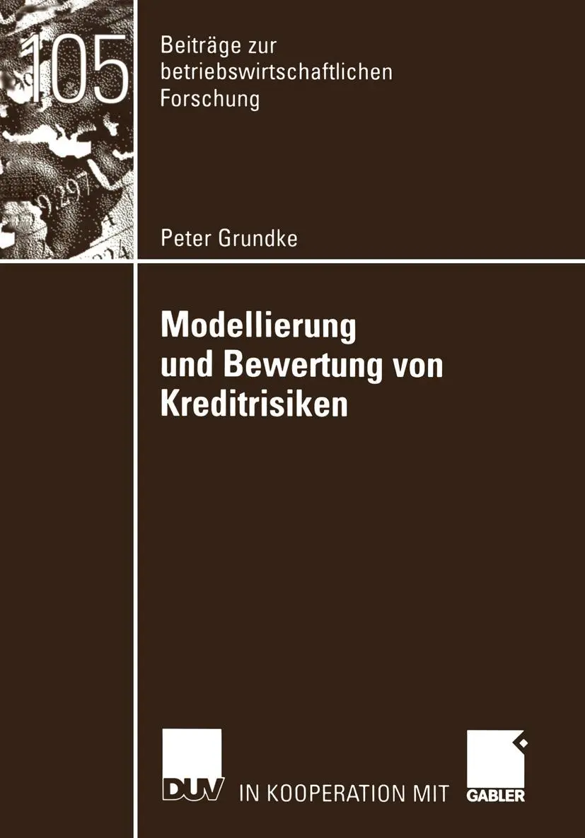 Cover: 9783824491117 | Modellierung und Bewertung von Kreditrisiken | Peter Grundke | Buch
