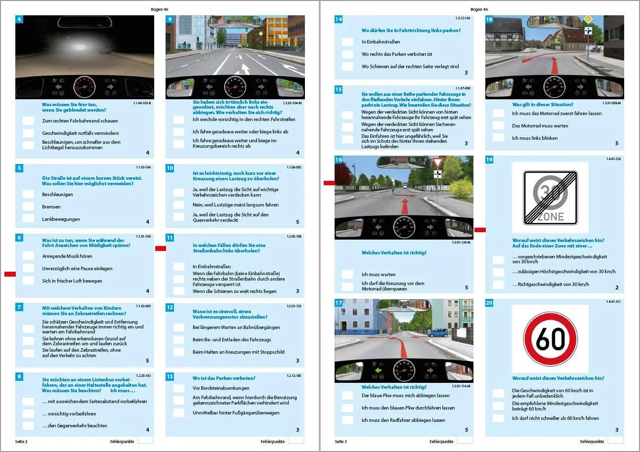 Bild: 9783959821117 | Führerschein Fragebogen Klasse B - Auto Theorieprüfung original...