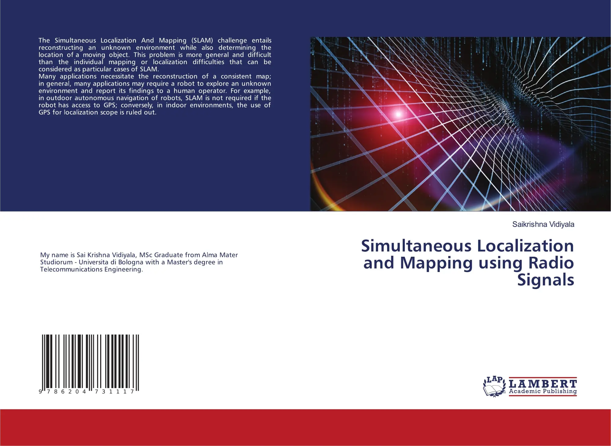 Cover: 9786204731117 | Simultaneous Localization and Mapping using Radio Signals | Vidiyala
