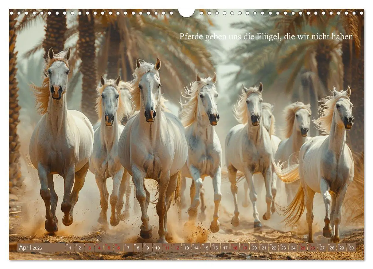 Bild: 9783457401217 | Pferde vervollständigen dein Leben (Wandkalender 2026 DIN A3 quer),...