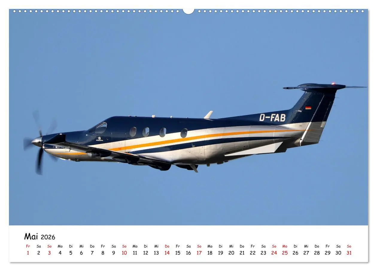Bild: 9783457641217 | Flugzeuge am blauen Himmel (Wandkalender 2026 DIN A2 quer),...