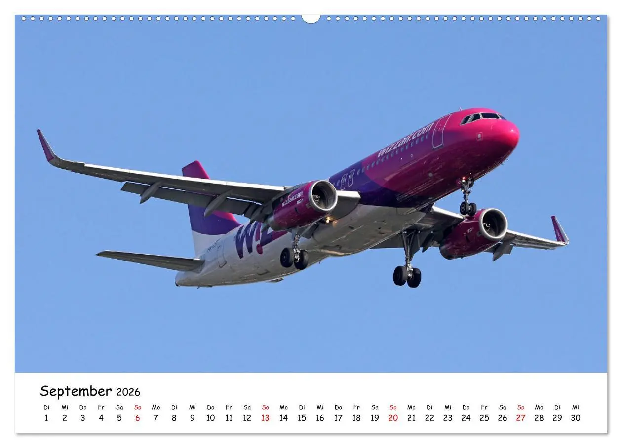 Bild: 9783457641217 | Flugzeuge am blauen Himmel (Wandkalender 2026 DIN A2 quer),...