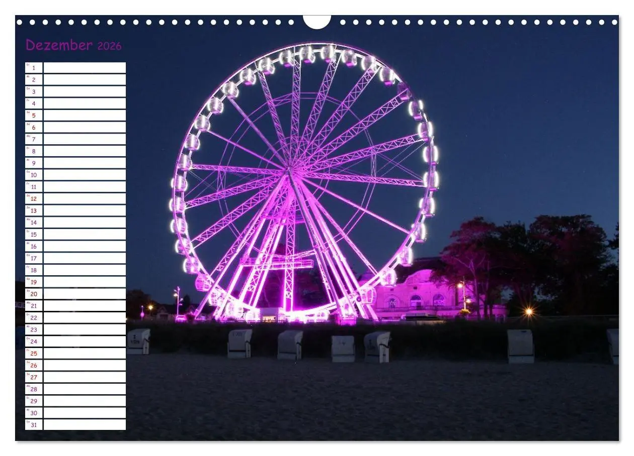 Bild: 9783516661217 | Kühlungsborn Geburtstagsplaner (Wandkalender 2026 DIN A3 quer),...