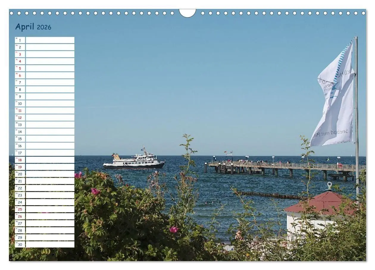 Bild: 9783516661217 | Kühlungsborn Geburtstagsplaner (Wandkalender 2026 DIN A3 quer),...