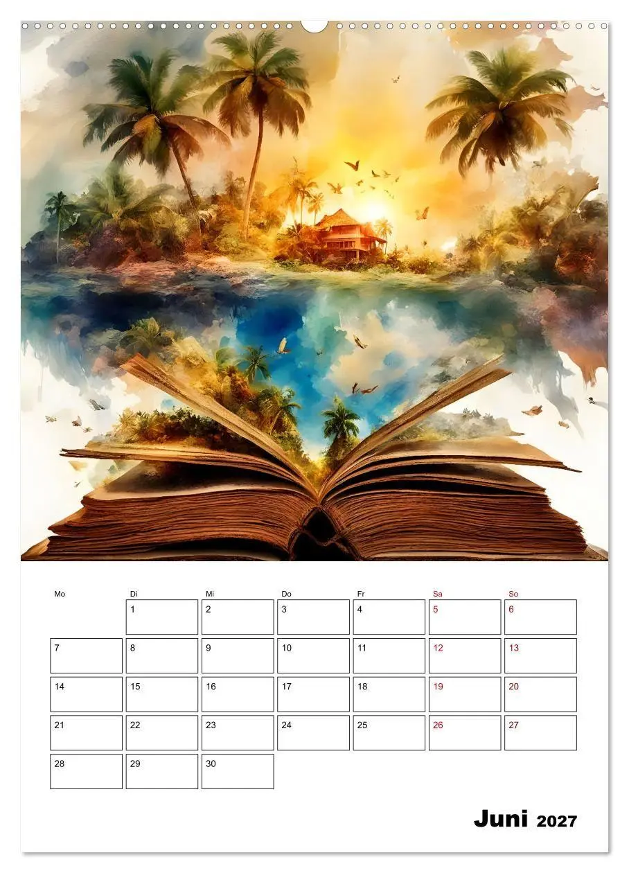 Bild: 9783569061217 | Magische surreale Buchwelten (Wandkalender 2027 DIN A2 hoch),...