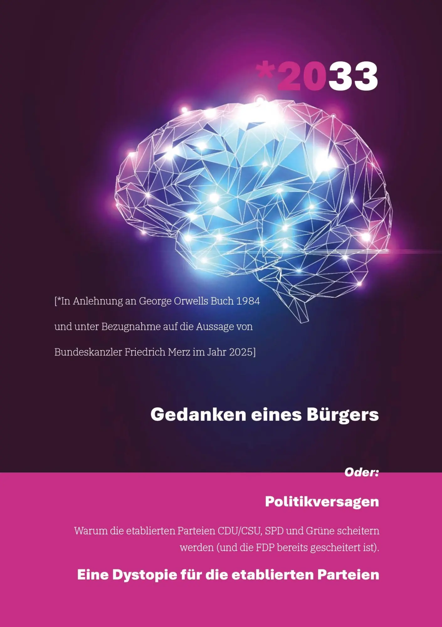 Cover: 9783384751317 | *2033 - Gedanken eines Bürgers | Michael Jensen | Taschenbuch | 192 S.