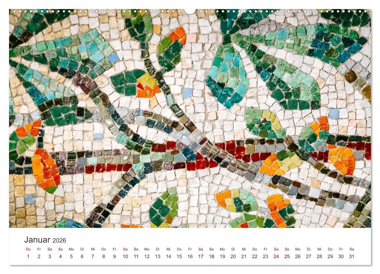 Bild: 9783457561317 | Kunstvolle Mosaike (Wandkalender 2026 DIN A2 quer), CALVENDO...