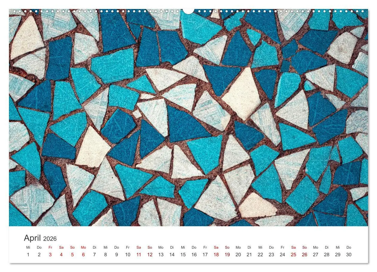 Bild: 9783457561317 | Kunstvolle Mosaike (Wandkalender 2026 DIN A2 quer), CALVENDO...