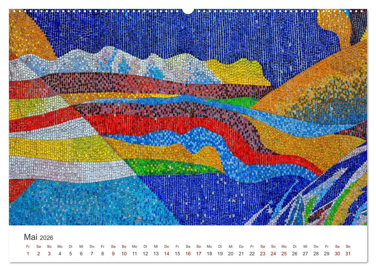Bild: 9783457561317 | Kunstvolle Mosaike (Wandkalender 2026 DIN A2 quer), CALVENDO...