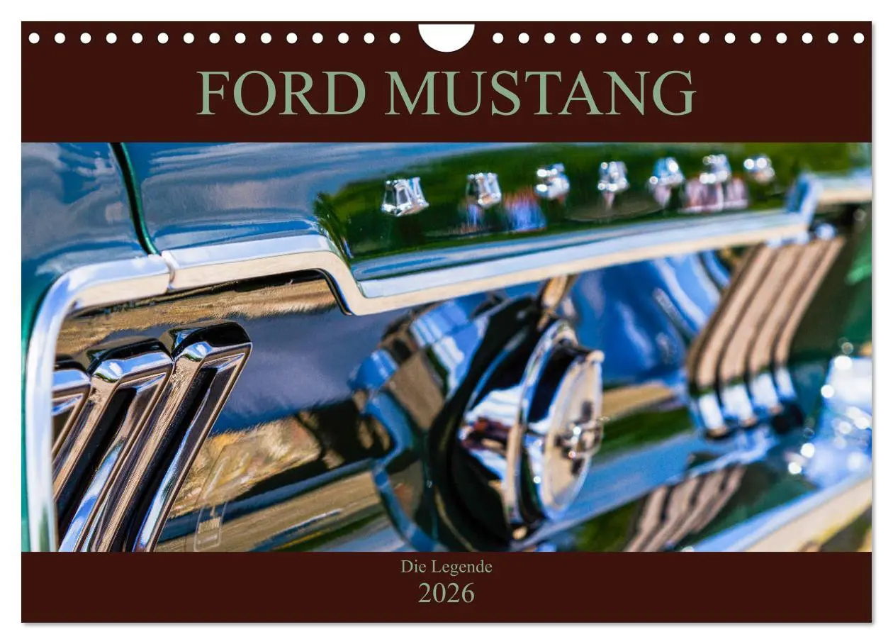 Cover: 9783457941317 | Ford Mustang - Die Legende (Wandkalender 2026 DIN A4 quer),...