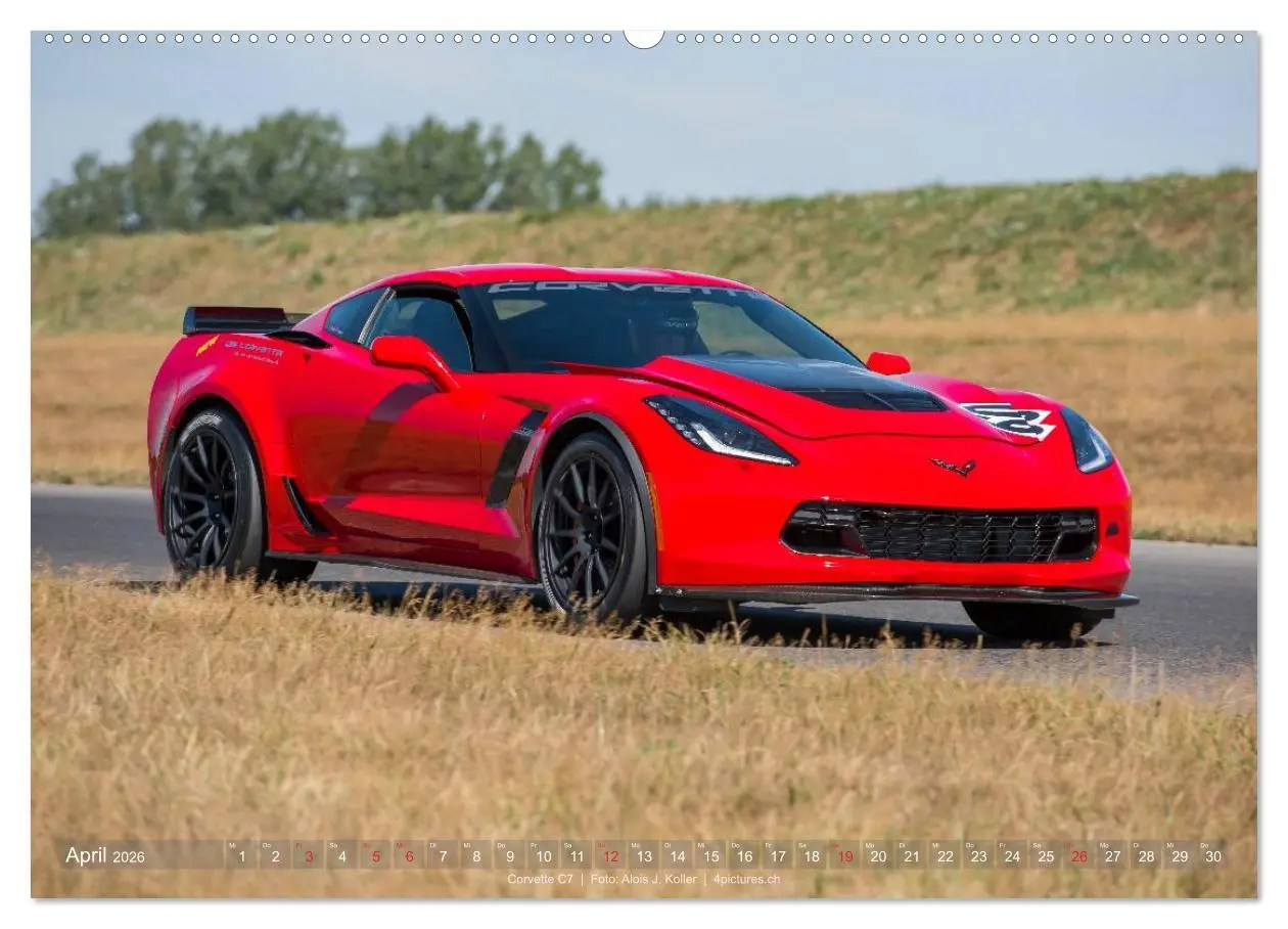 Bild: 9783516031317 | Corvette - Die US Ikone 2026 (Wandkalender 2026 DIN A2 quer),...