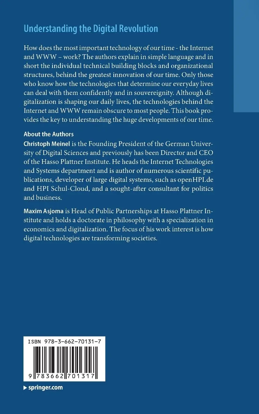 Rückseite: 9783662701317 | Understanding the Digital Revolution | Christoph Meinel (u. a.) | Buch