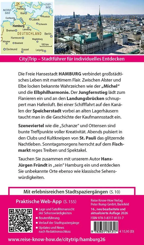 Bild: 9783831781317 | Reise Know-How CityTrip Hamburg | Hans-Jürgen Fründt | Taschenbuch