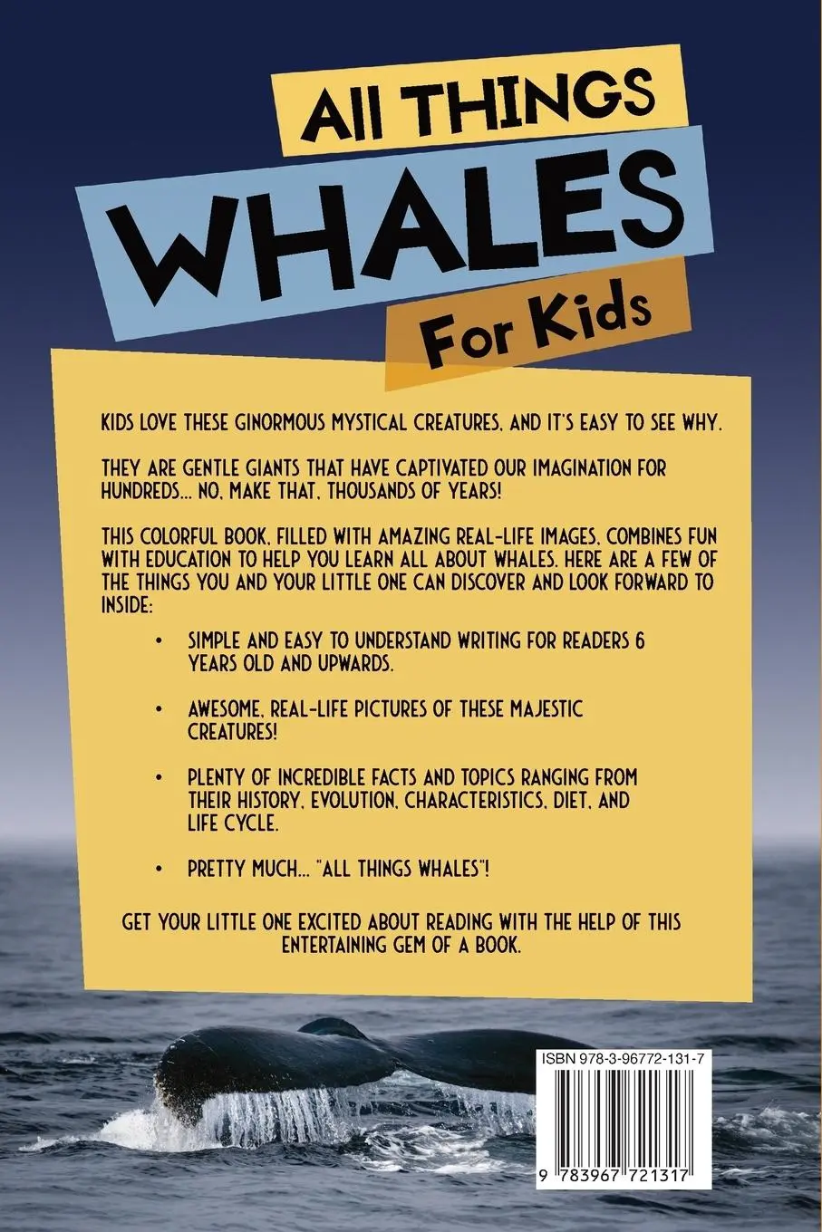 Rückseite: 9783967721317 | All Things Whales For Kids | Animal Reads | Taschenbuch | Englisch