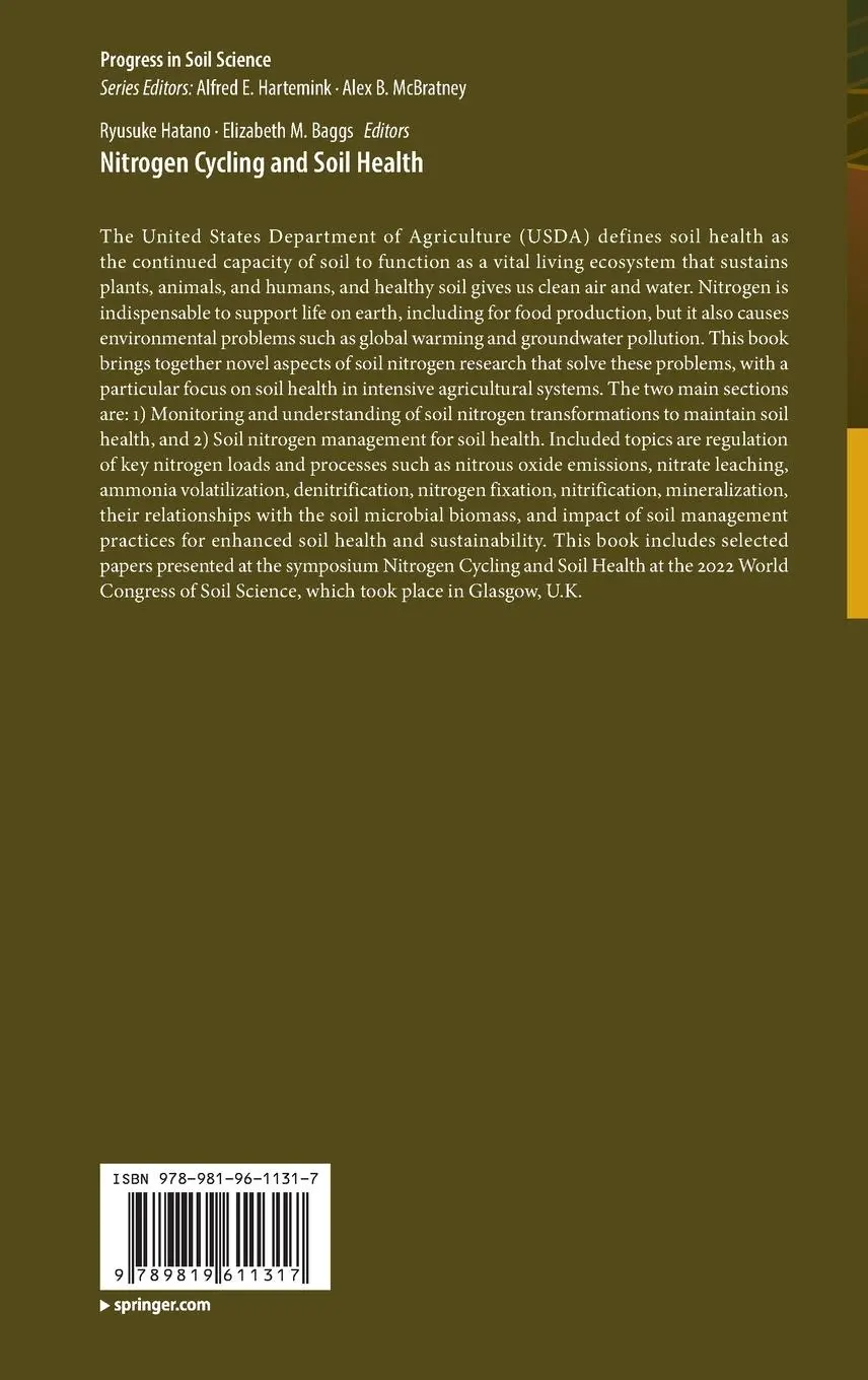 Rückseite: 9789819611317 | Nitrogen Cycling and Soil Health | Elizabeth M. Baggs (u. a.) | Buch