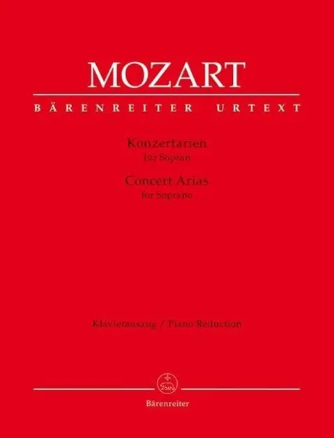 Cover: 9790006541317 | Concert Arias for Soprano | Wolfgang Amadeus Mozart (u. a.) | Partitur
