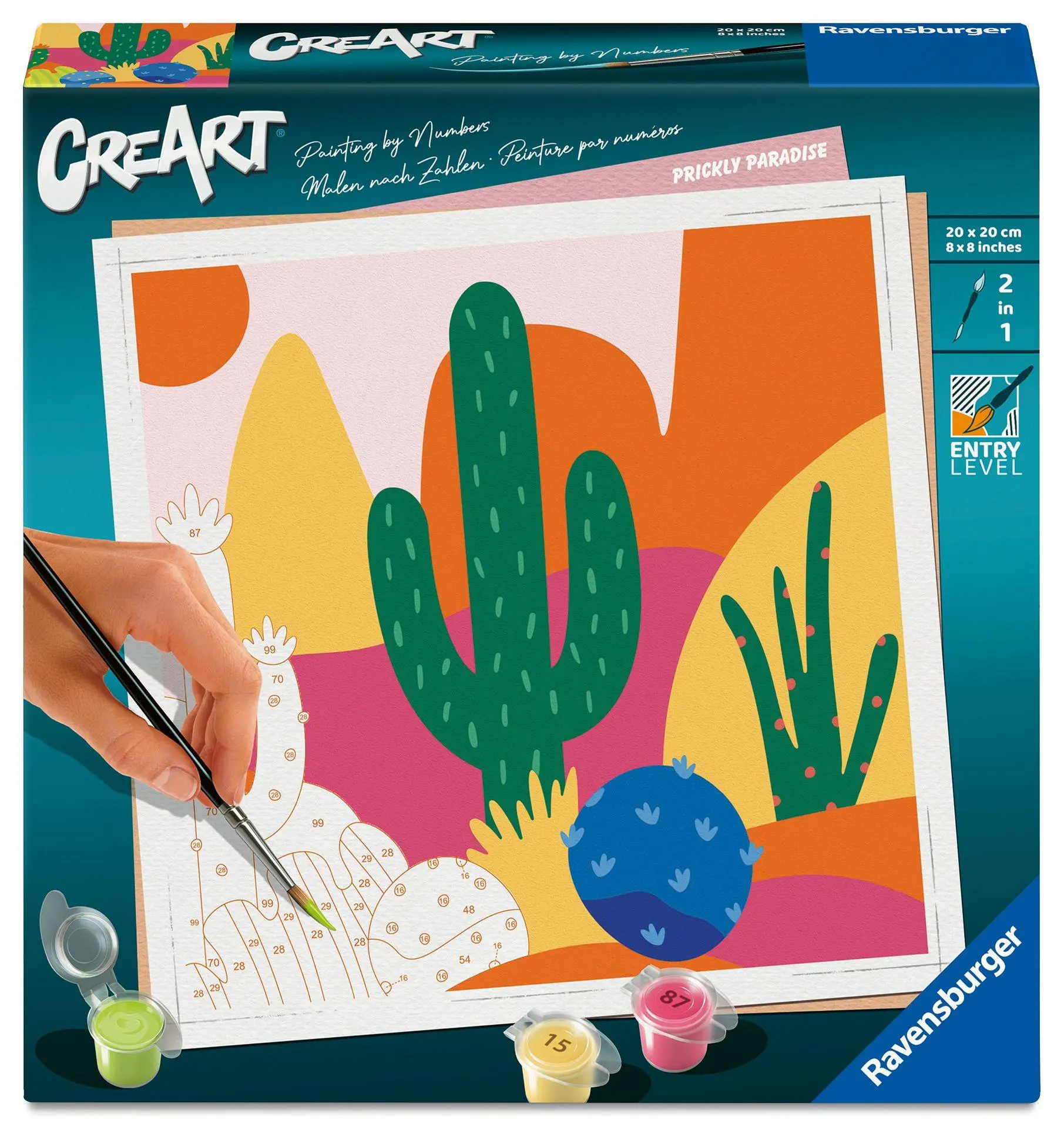 Cover: 4005555231417 | CreArt, Malen nach Zahlen Adults Trend - Bunte Kakteen | Spiel | 2026