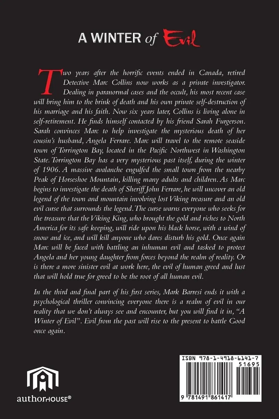 Rückseite: 9781491861417 | A Winter of Evil | Evil's Revenge | Mark Barresi | Taschenbuch | 2014