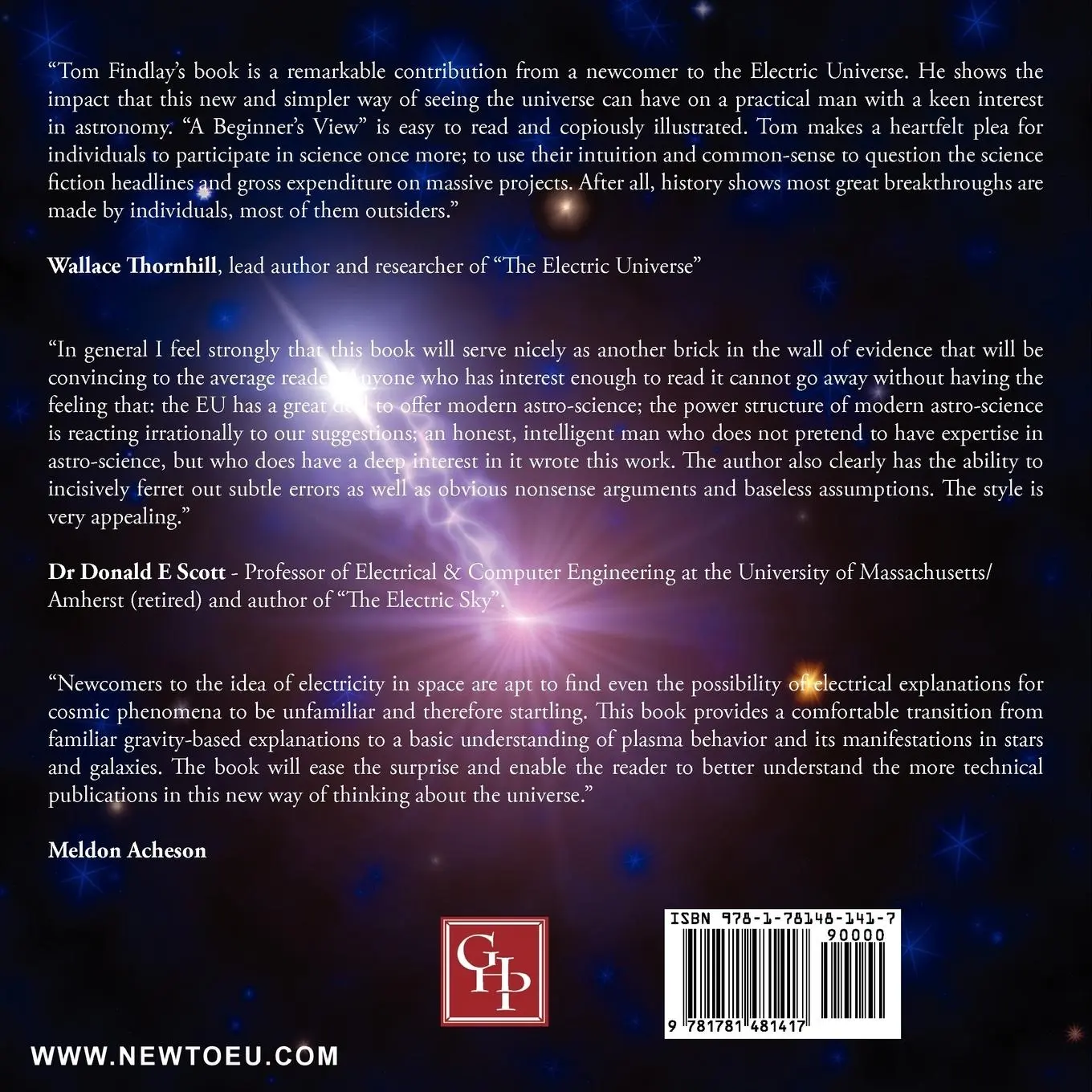 Rückseite: 9781781481417 | A Beginner's View of Our Electric Universe | Tom Findlay | Taschenbuch