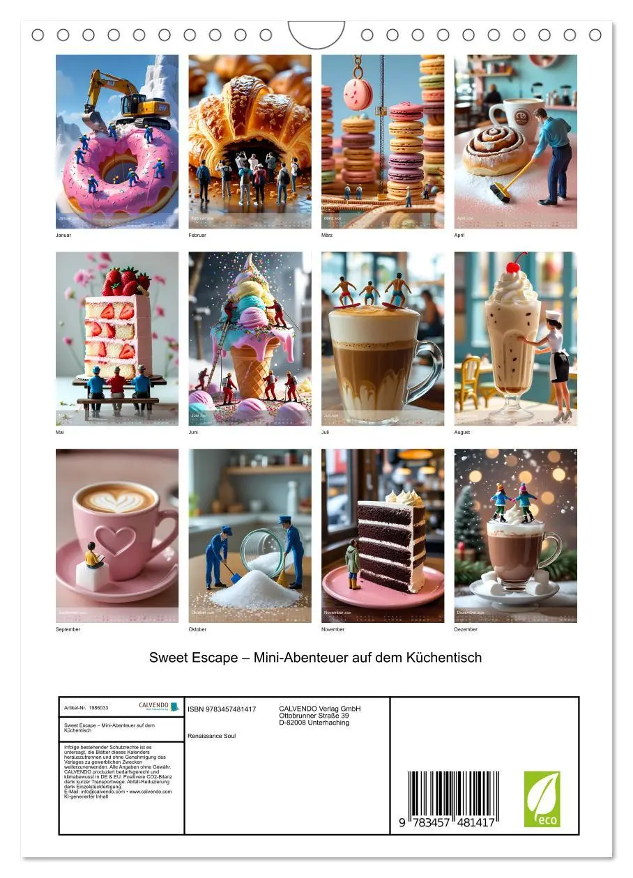 Bild: 9783457481417 | Sweet Escape - Mini-Abenteuer auf dem Küchentisch (Wandkalender...