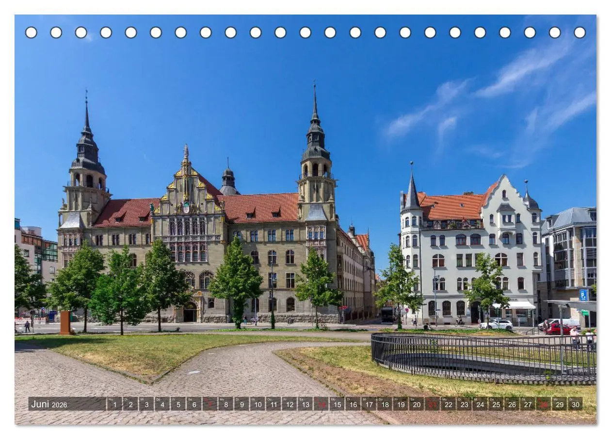 Bild: 9783457791417 | Unterwegs in Halle (Tischkalender 2026 DIN A5 quer), CALVENDO...