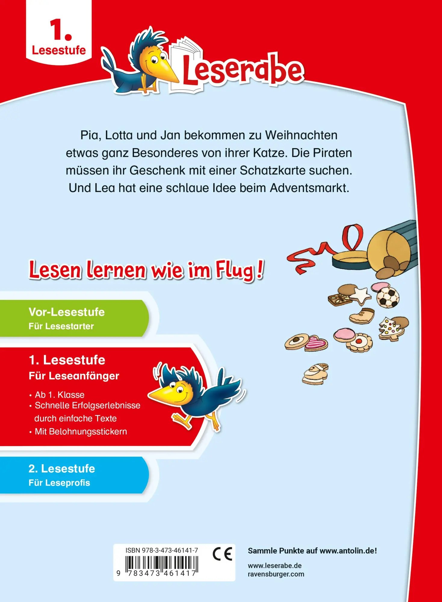 Rückseite: 9783473461417 | Leserabe 1. Lesestufe - Weihnachtsgeschichten | Anja Fröhlich | Buch