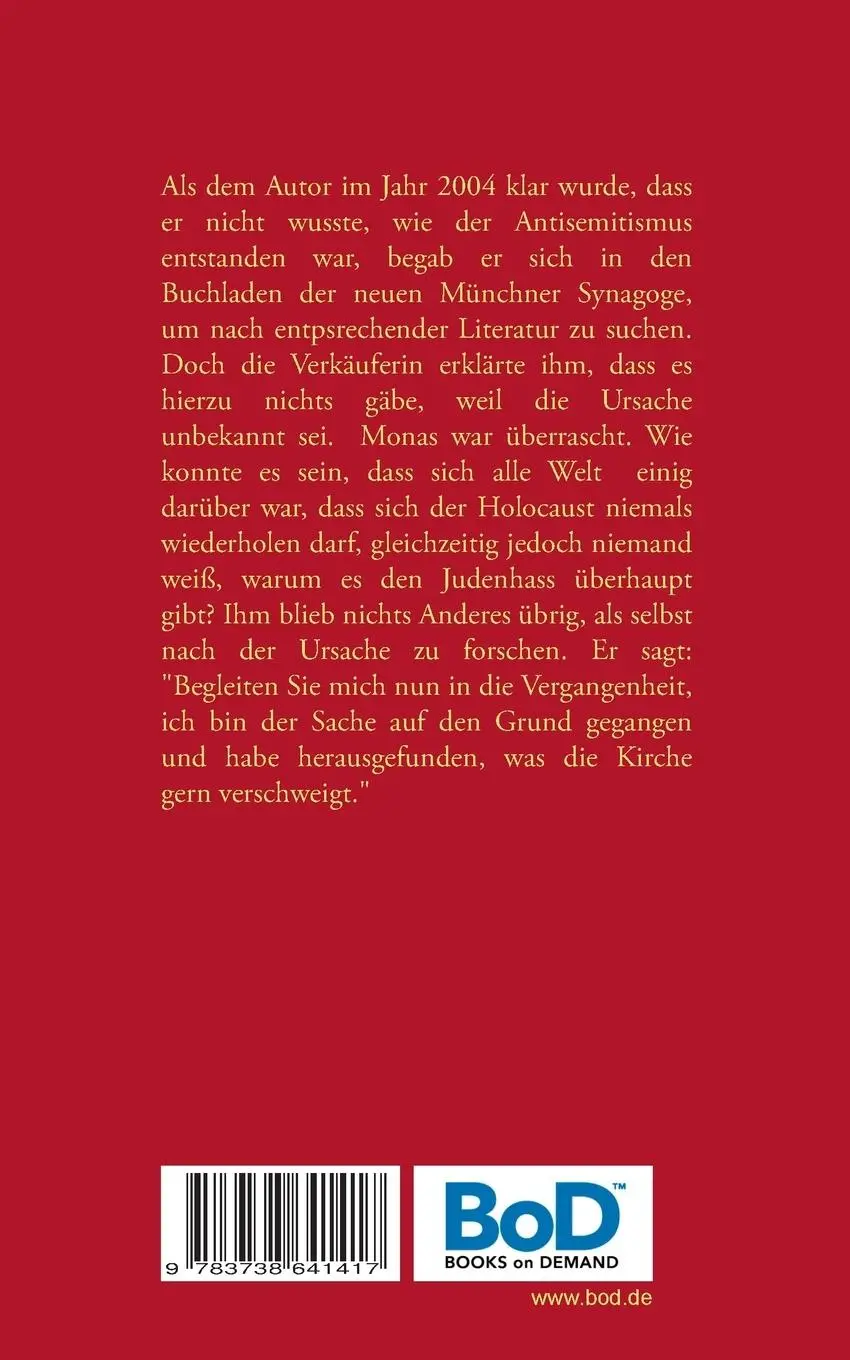 Rückseite: 9783738641417 | Neues vom Antisemitismus | Die Suche nach der Ursache | Monas Lustmann