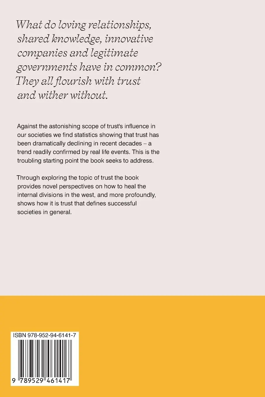 Rückseite: 9789529461417 | Trust, Knowledge and Society | Martin Mikael Lilius | Taschenbuch