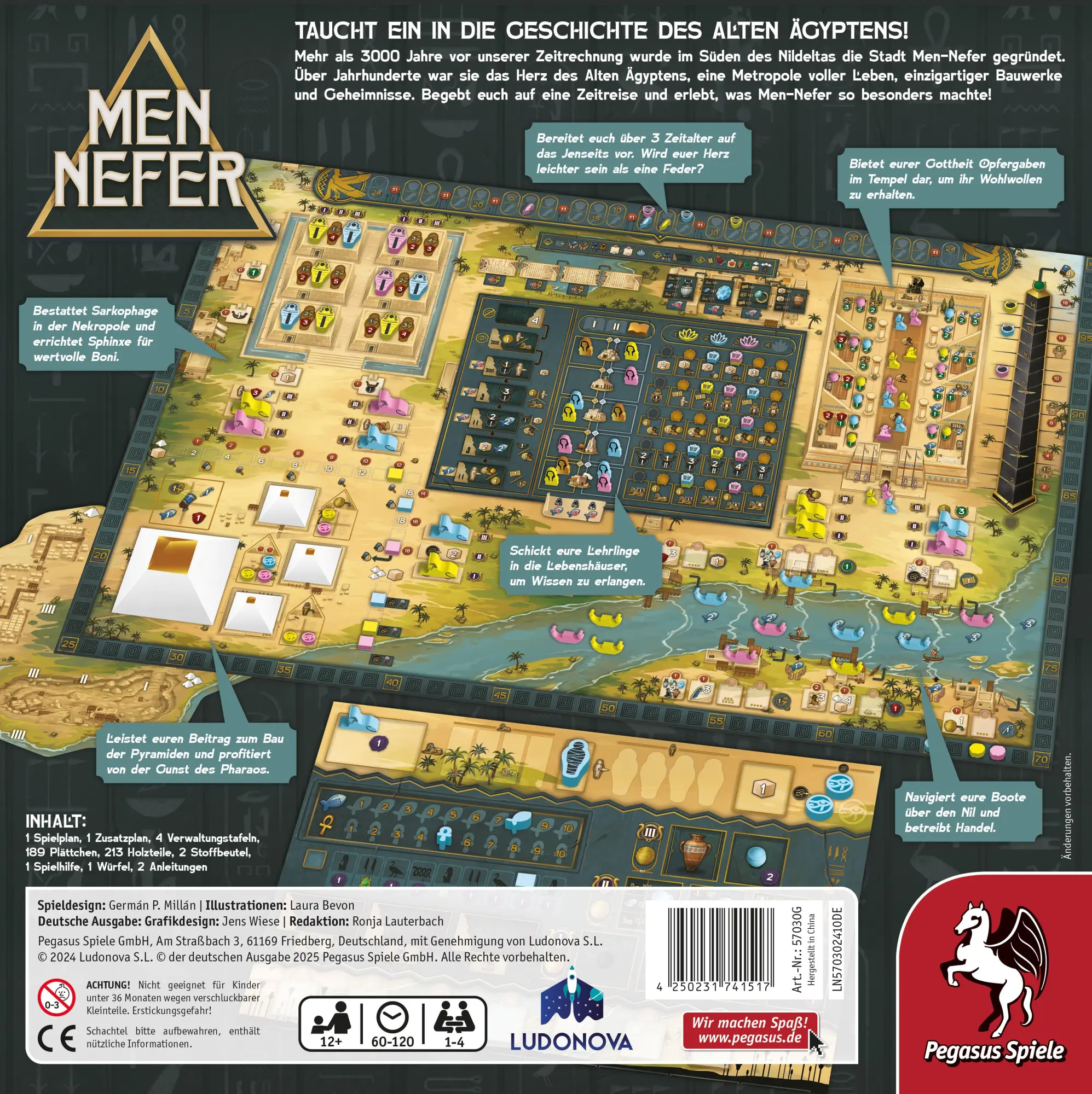 Bild: 4250231741517 | Men-Nefer | Germán P. Millán | Spiel | 57030G | Deutsch | 2025