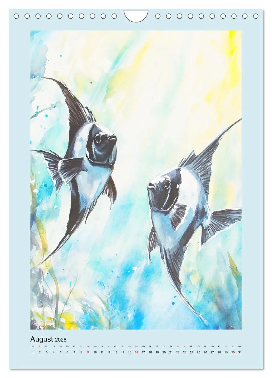 Bild: 9783457301517 | Ozeanpoesie. Die Unterwasserwelt im Aquarell-Stil (Wandkalender...