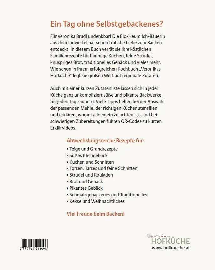 Rückseite: 9783702511517 | Veronikas Backstube | Veronika Brudl | Buch | 256 S. | Deutsch | 2024
