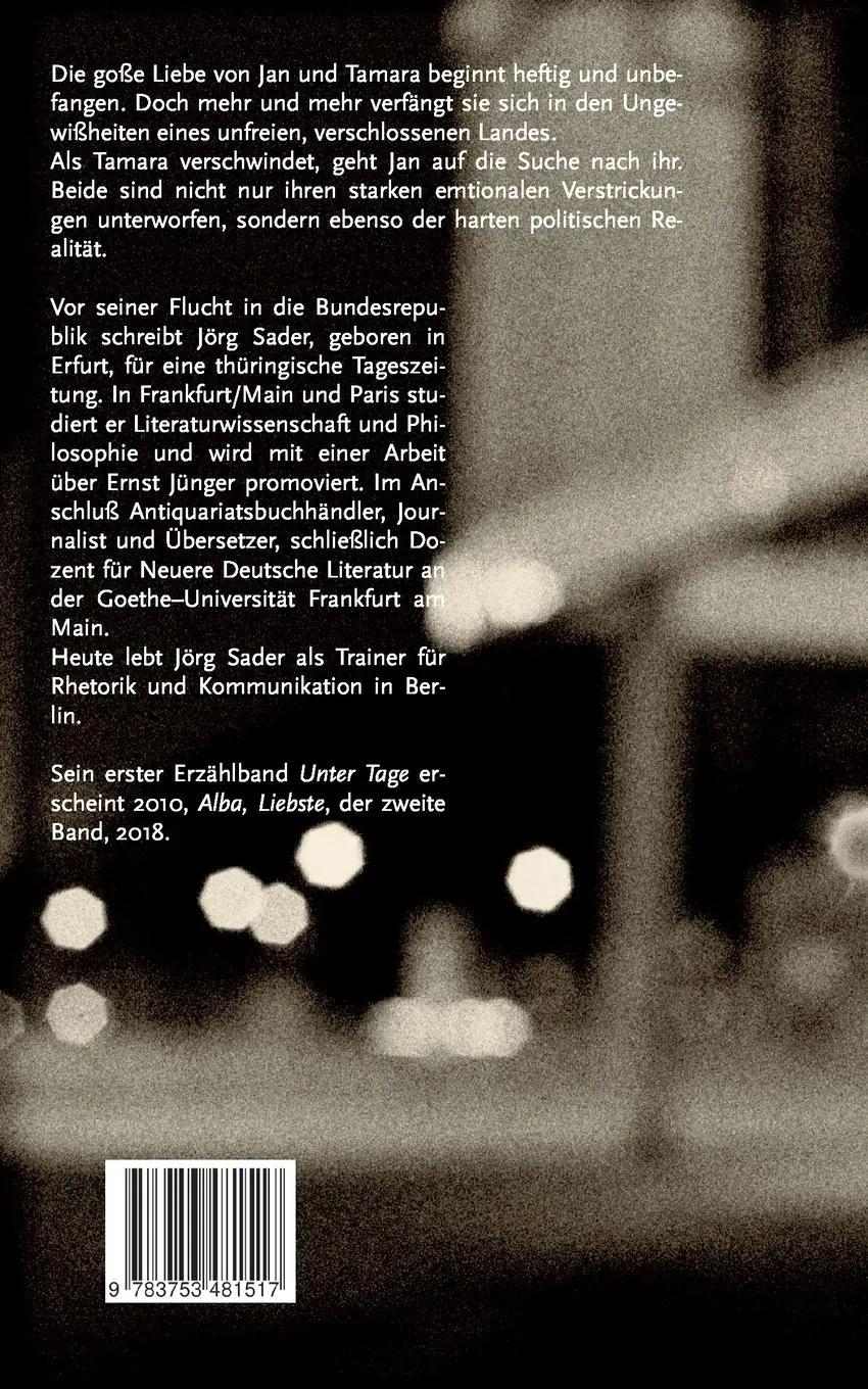 Rückseite: 9783753481517 | Das Flüstern der Augen | Jörg Sader | Taschenbuch | 226 S. | Deutsch