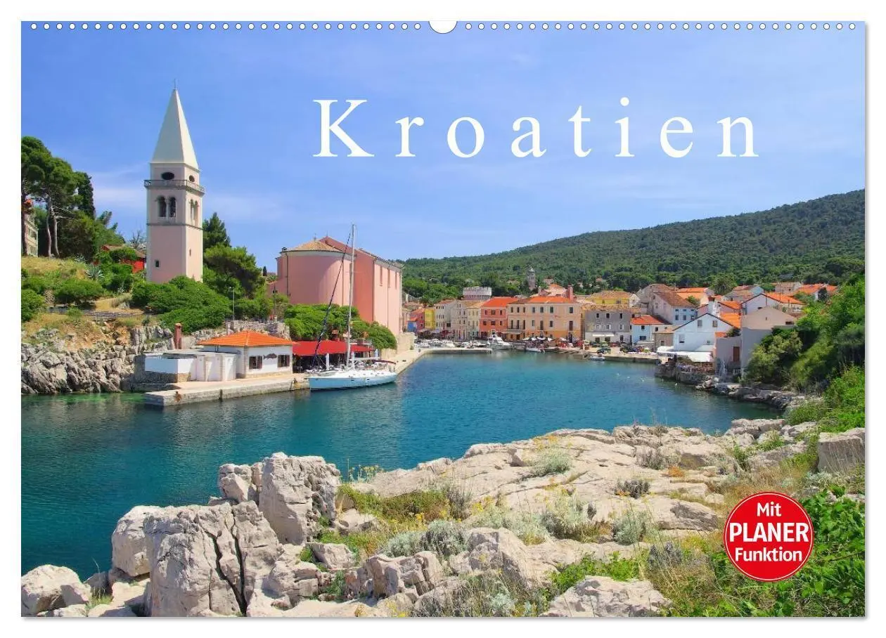 Cover: 9783435511617 | Kroatien (Wandkalender 2025 DIN A2 quer), CALVENDO Monatskalender