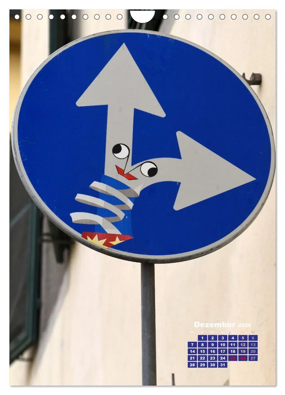 Bild: 9783516241617 | Clet Abraham gibt den Straßenschildern eine ganz neue Bedeutung...