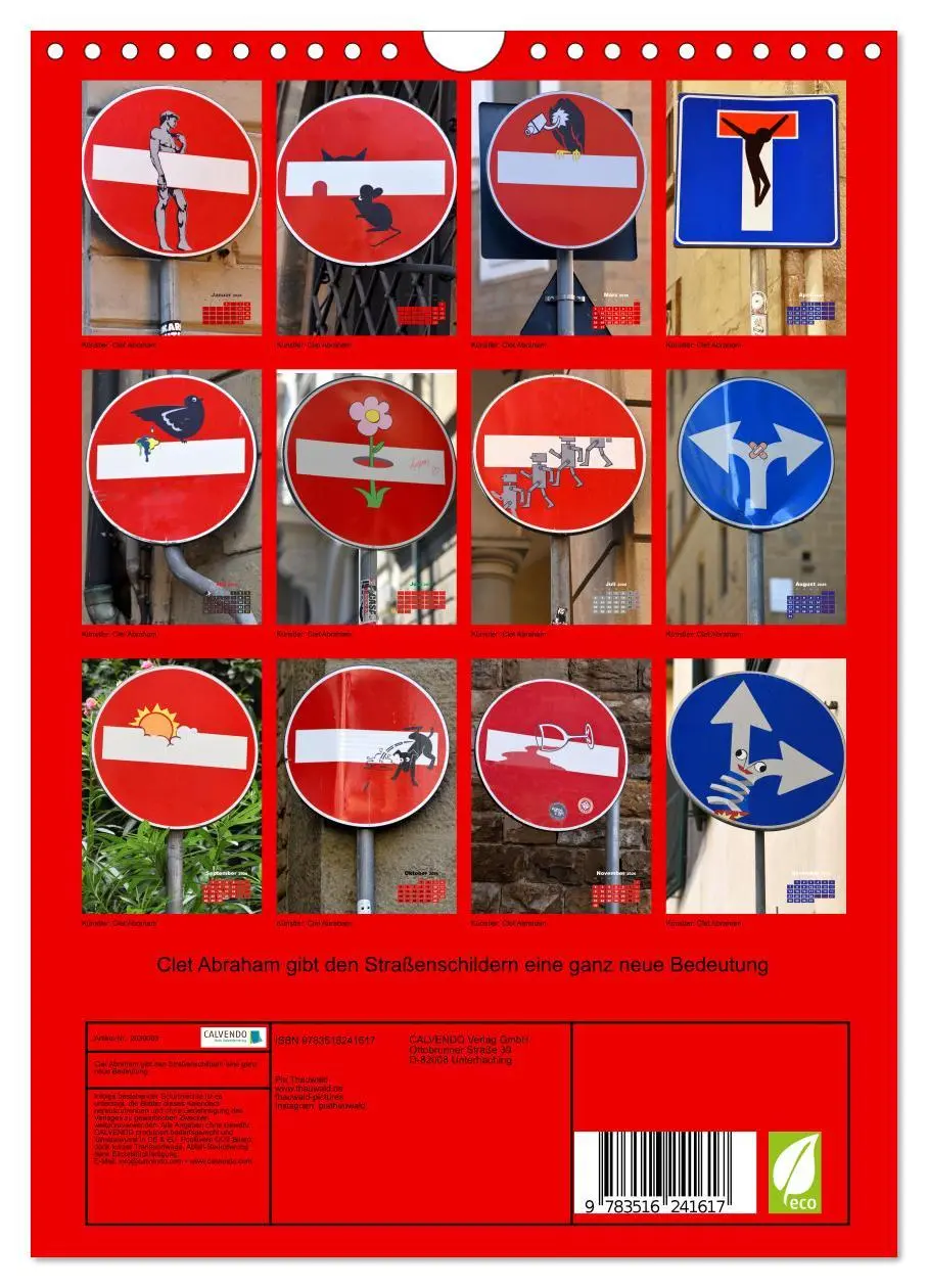 Bild: 9783516241617 | Clet Abraham gibt den Straßenschildern eine ganz neue Bedeutung...