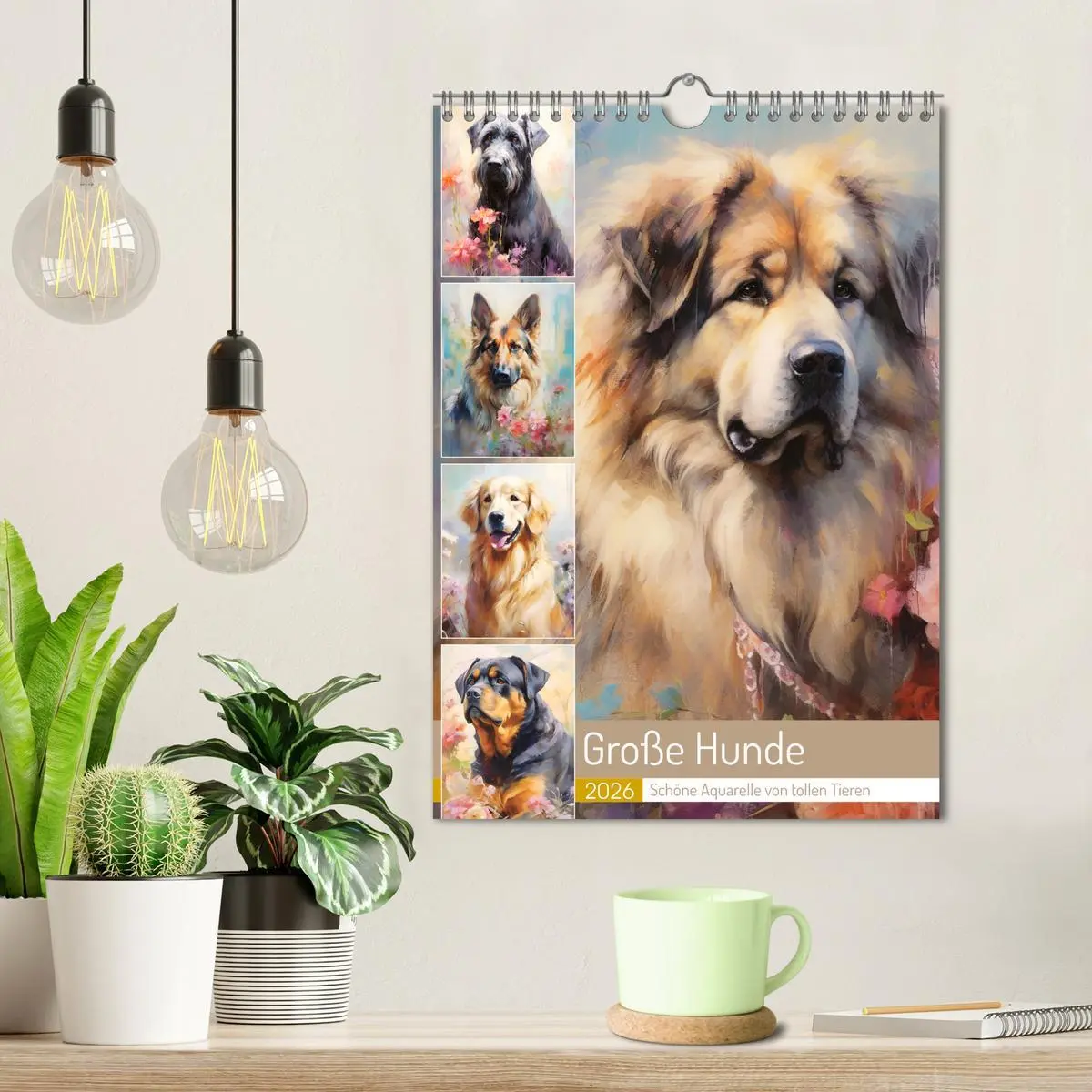 Bild: 9783516311617 | Große Hunde. Schöne Aquarelle von tollen Tieren (Wandkalender 2026...