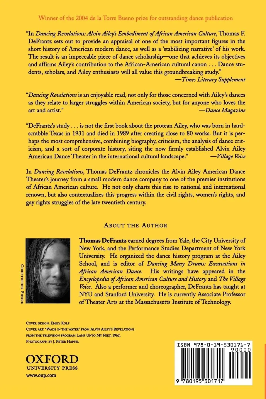 Rückseite: 9780195301717 | Dancing Revelations | Thomas Defrantz | Taschenbuch | Englisch | 2006