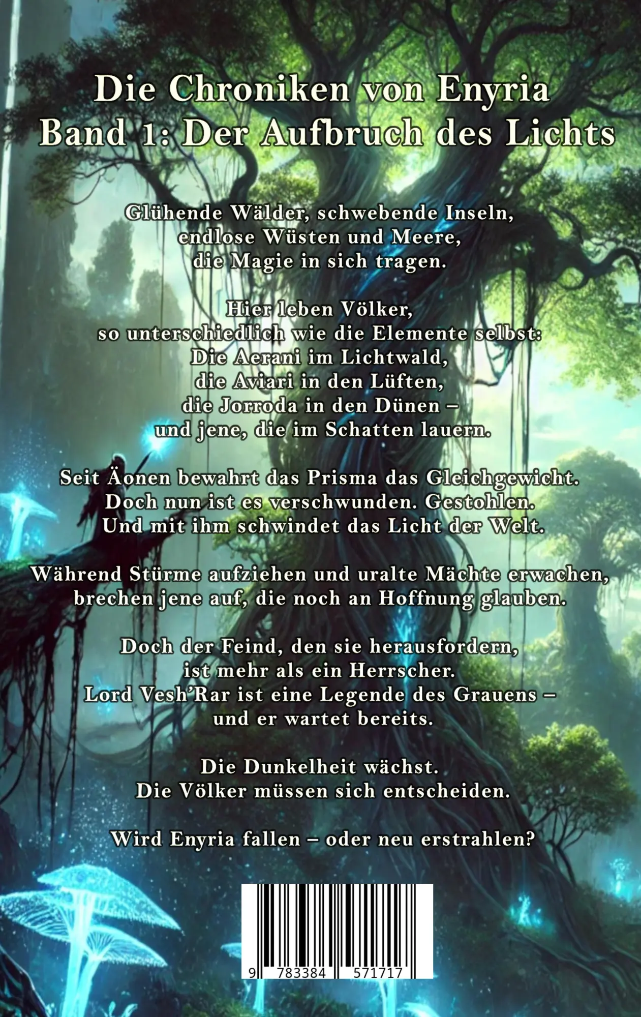 Rückseite: 9783384571717 | Der Aufbruch des Lichts | Die Chroniken von Enyria | Hans Jürgens