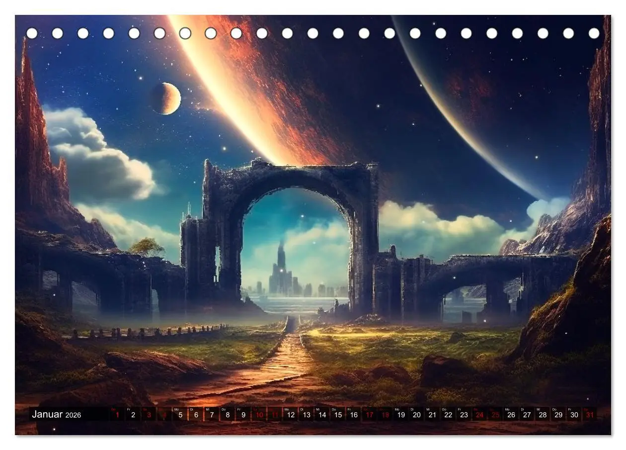 Bild: 9783457521717 | Nächster Halt Andromeda (Tischkalender 2026 DIN A5 quer), CALVENDO...