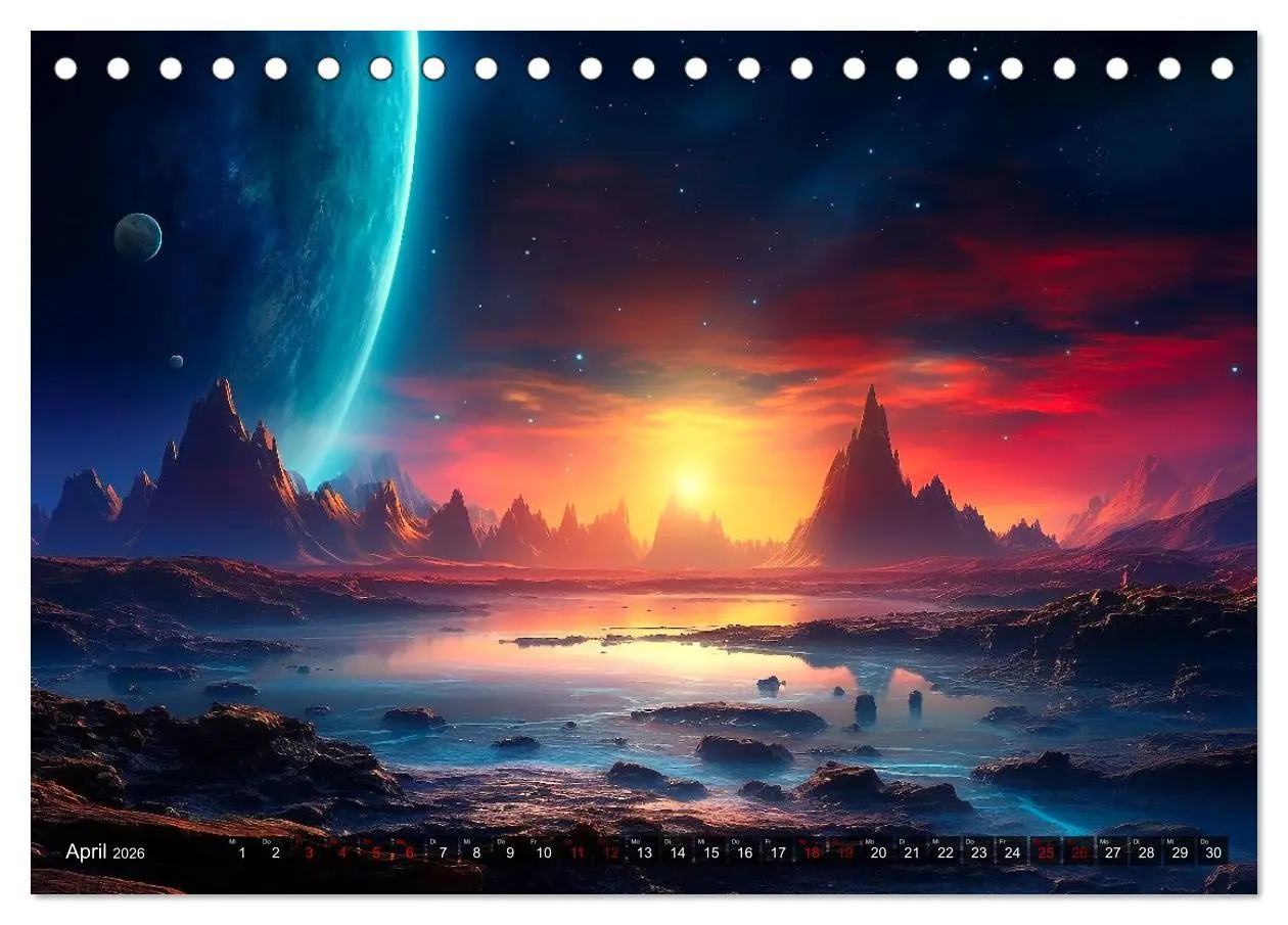 Bild: 9783457521717 | Nächster Halt Andromeda (Tischkalender 2026 DIN A5 quer), CALVENDO...