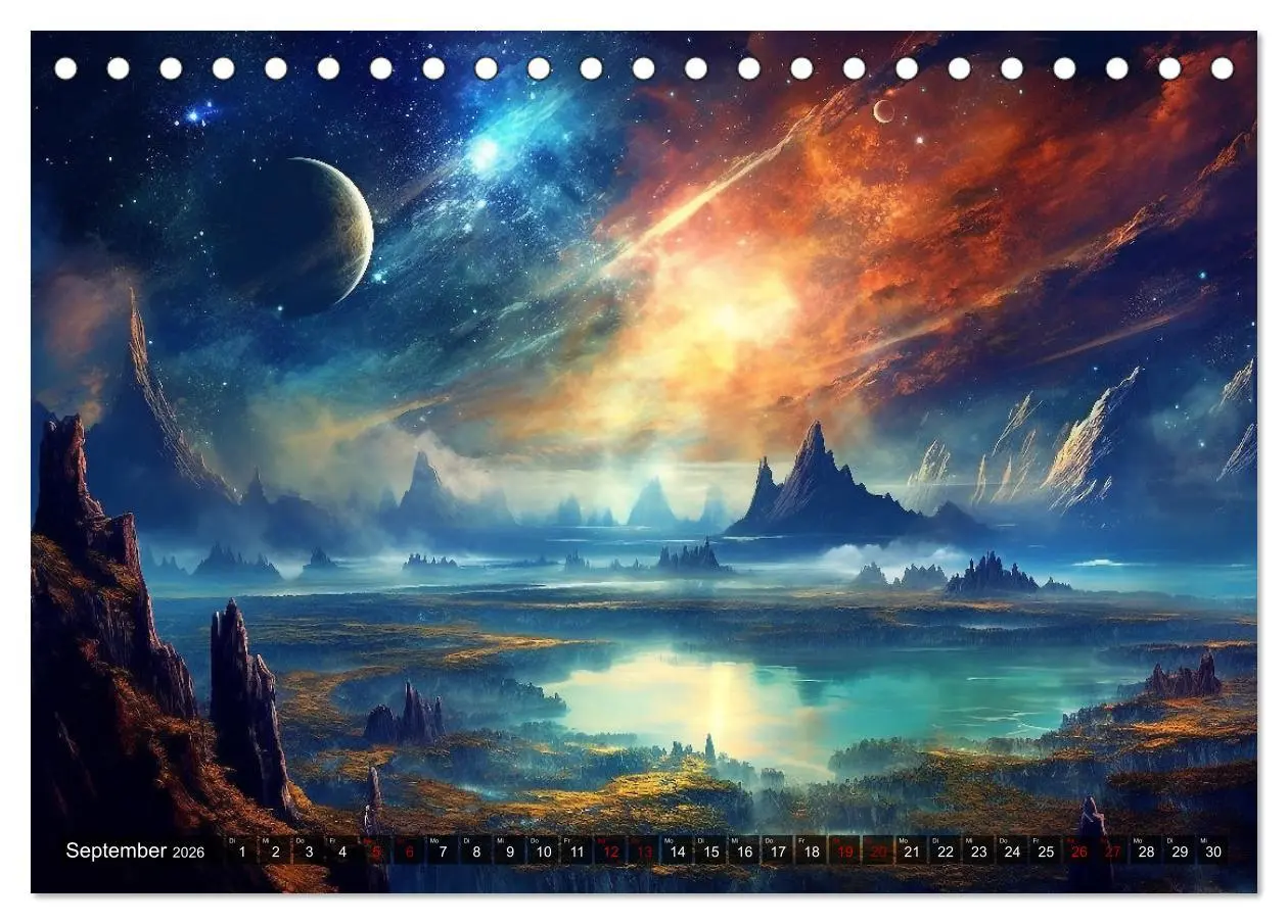 Bild: 9783457521717 | Nächster Halt Andromeda (Tischkalender 2026 DIN A5 quer), CALVENDO...