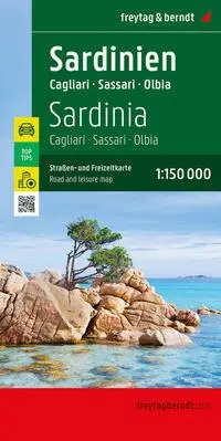Cover: 9783707921717 | Sardinien, Straßen- und Freizeitkarte 1:150.000, freytag &amp; berndt